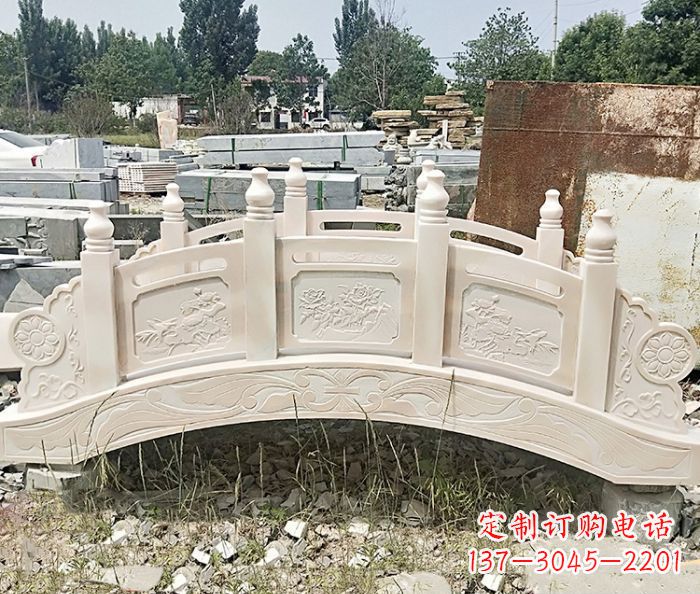 河南大理石小型拱桥雕塑