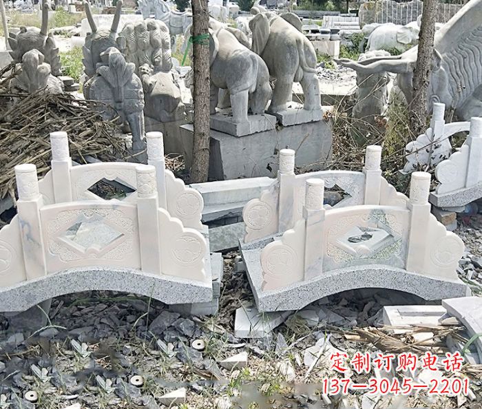河南大理石小型石雕拱桥 (3)