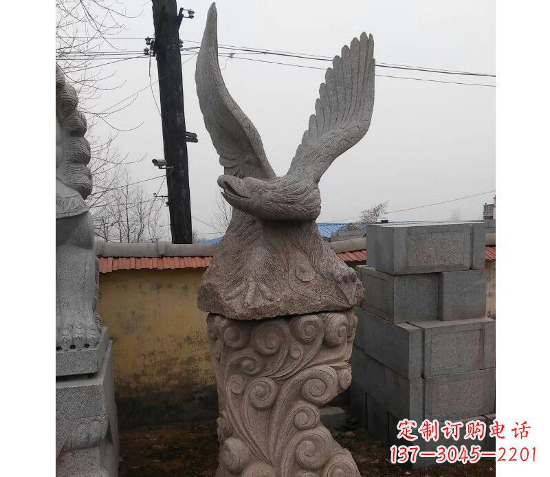 河南大理石雄鹰雕塑