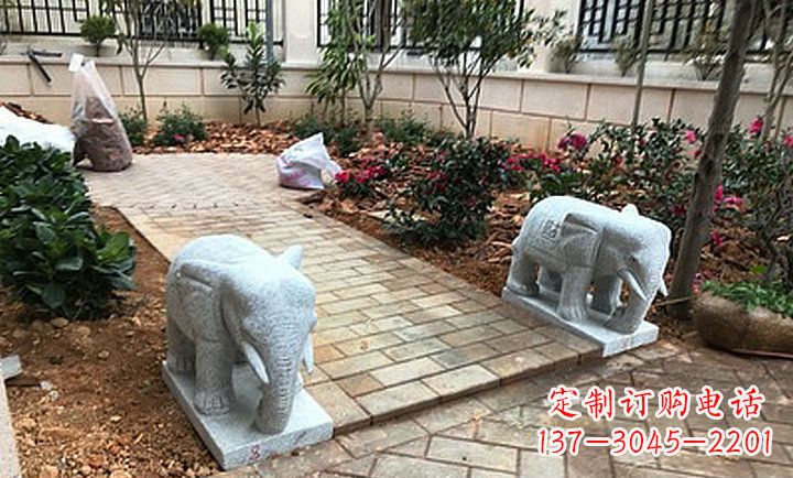 河南大理石小象石雕,让你的大好家园更加美丽