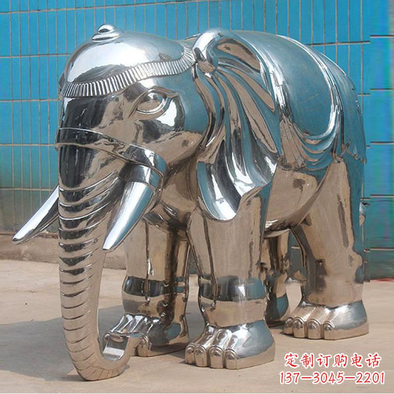 河南立体逼真大象雕塑