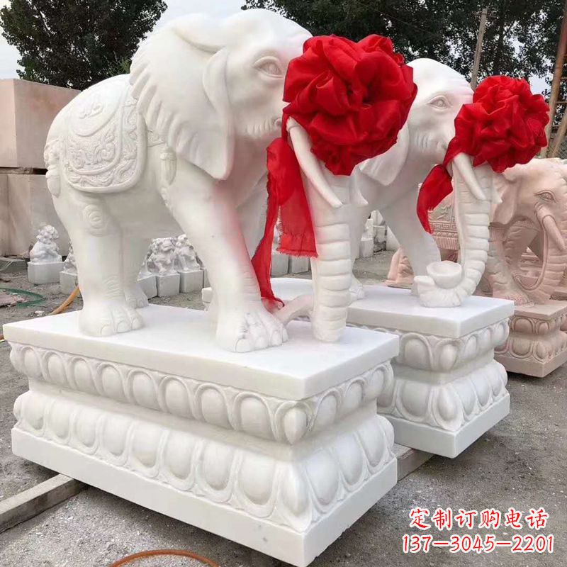 河南大象形象石雕塑