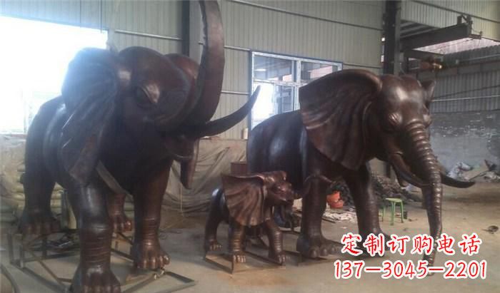 河南高品质大象铜雕塑