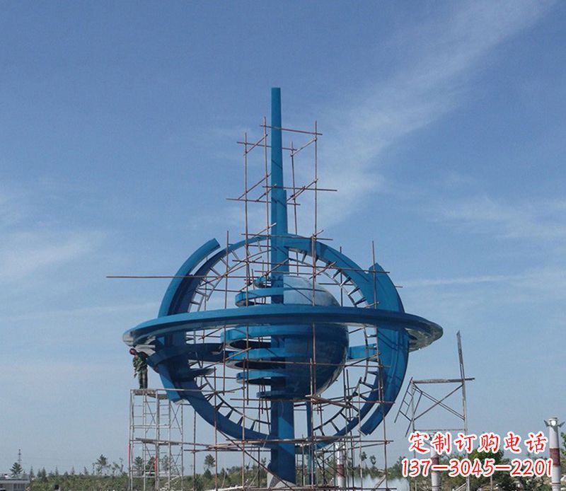 河南品质卓越的大型不锈钢地球雕塑