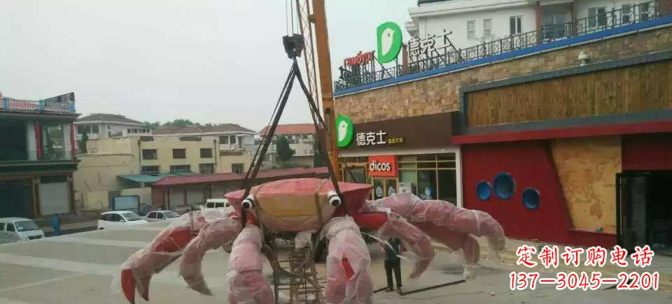 河南11英寸不锈钢螃蟹雕塑