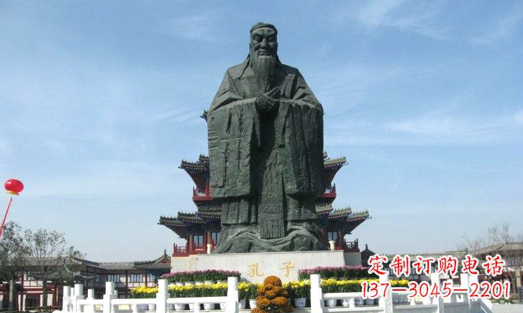 河南中国传统文化象征——孔子雕塑