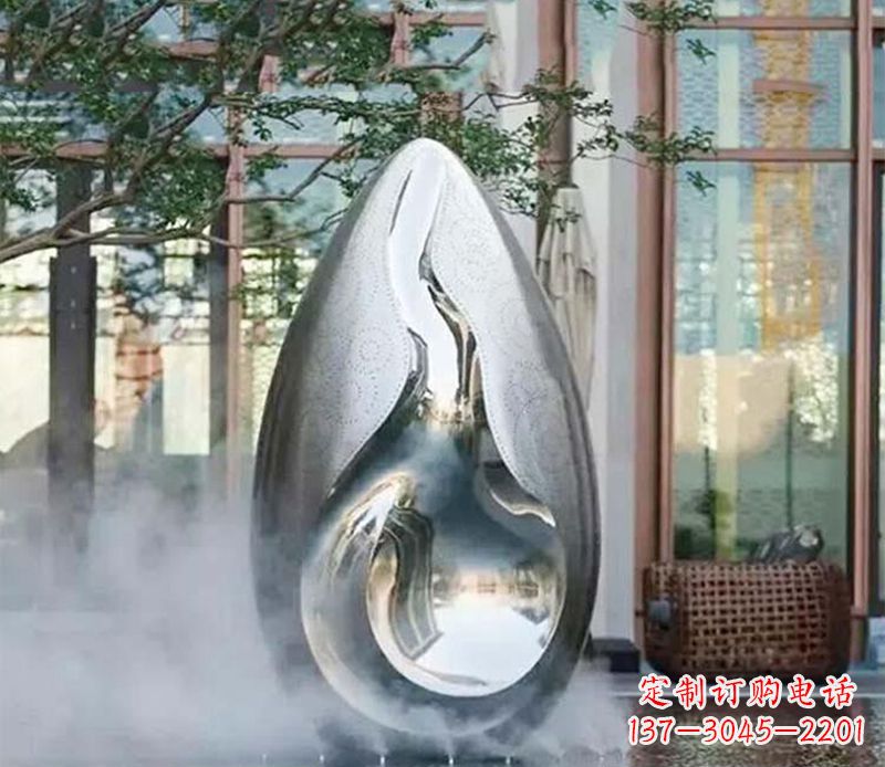 河南高端大气水滴雕塑