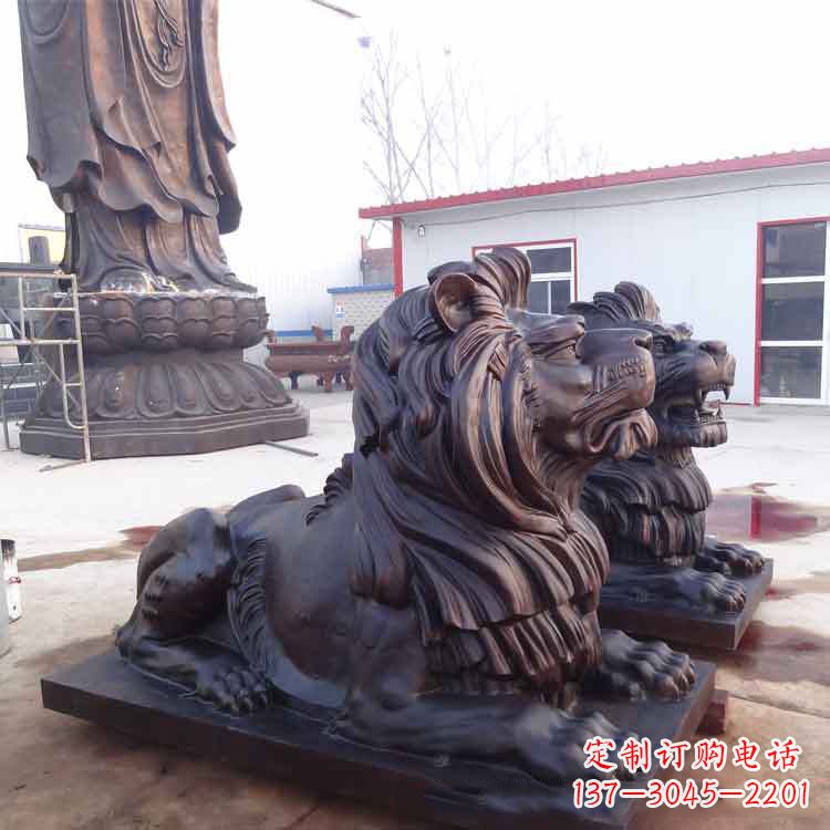 河南大型纯铜汇丰狮子