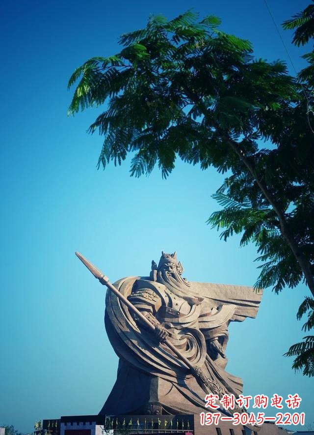河南大型关公石雕