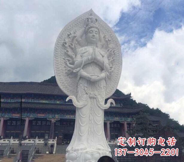 河南精美汉白玉观音雕塑
