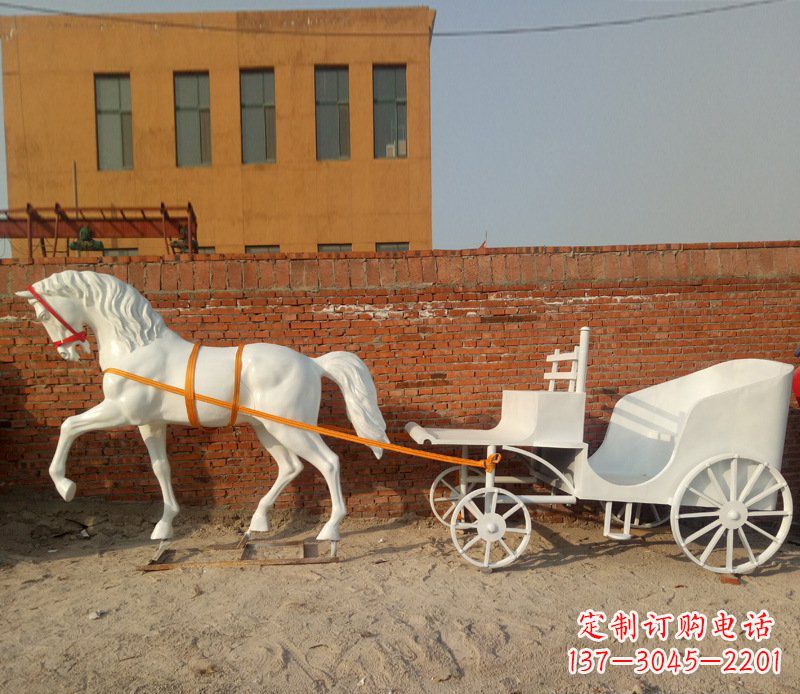 河南大型欧式马车动物铜雕塑