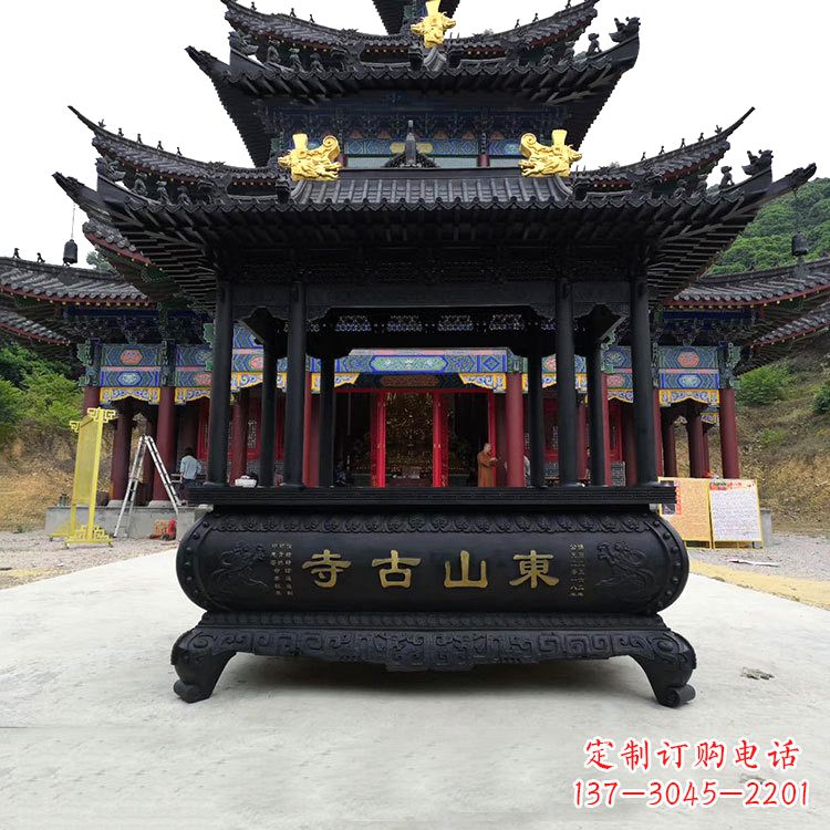 河南大型寺庙香炉雕塑