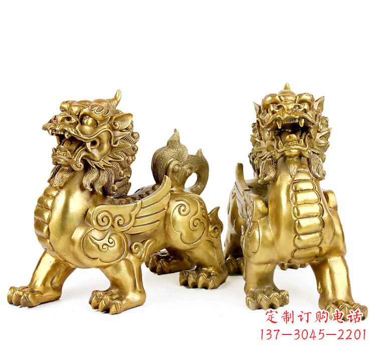 河南豪华大型铜貔貅雕塑