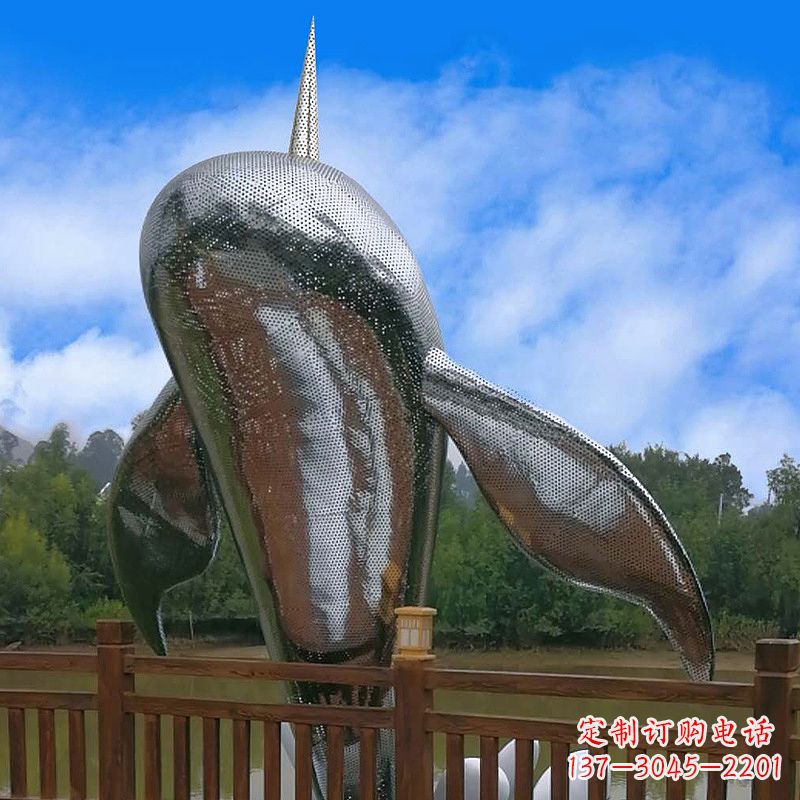 河南大型不锈钢动物雕塑