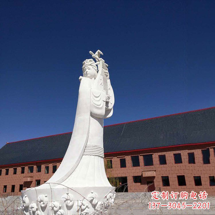 河南中国古代四大美女之王昭君出塞石雕塑