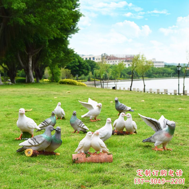 河南大学和平鸽雕塑