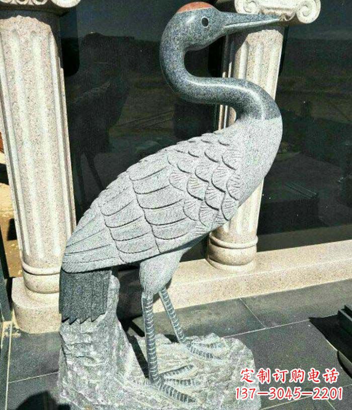 河南丹顶鹤公园动物石雕