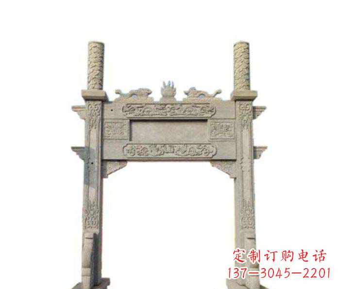 河南产品名称中领雕塑-牌坊石雕