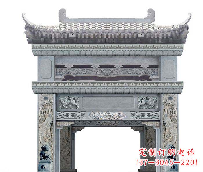 河南精美石雕牌坊雕塑