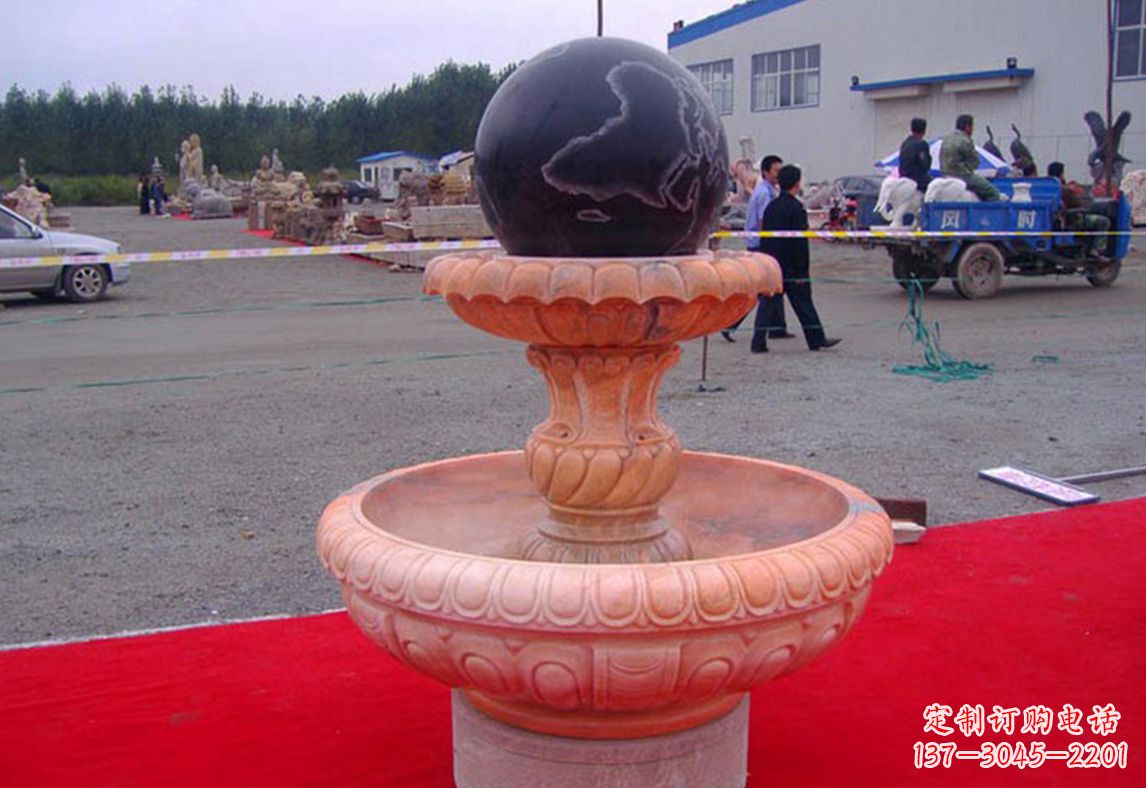 河南德化精美风水球雕塑