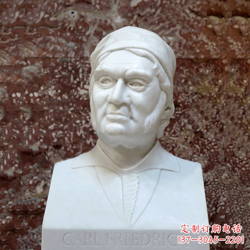 河南德国著名数学家高斯汉白玉石雕塑