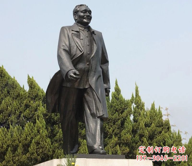 河南邓小平公园伟人铜雕