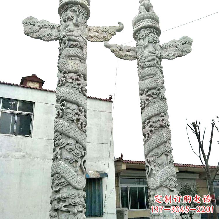 河南精美华表雕塑 别具风格