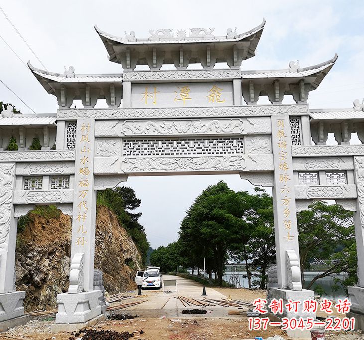 河南东夏侯石雕牌坊
