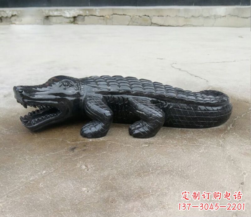 河南动物鳄鱼景观石雕