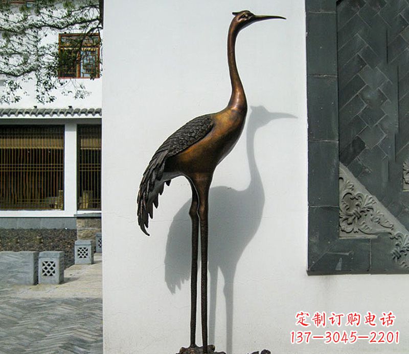 河南仙鹤雕塑,精美绝伦,艺术动人