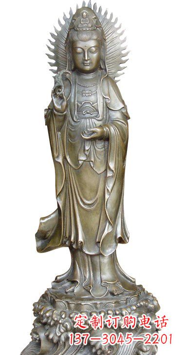 河南渡海观音铜雕塑,定制专属你的福缘