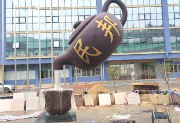 河南精美大型天壶流水喷泉雕塑