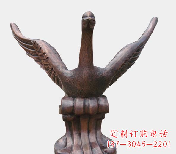 河南高级锻铜天鹅雕塑