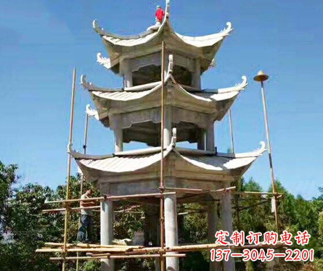 河南精美古典凉亭石雕