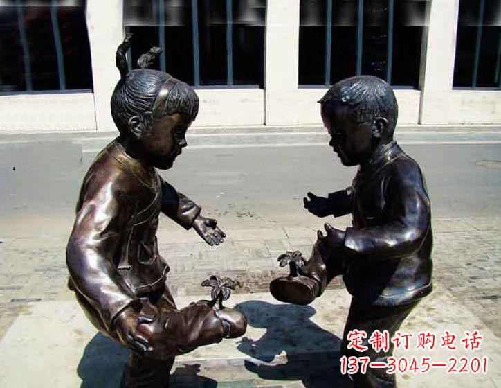河南中领雕塑 | 专业高端儿童铜雕