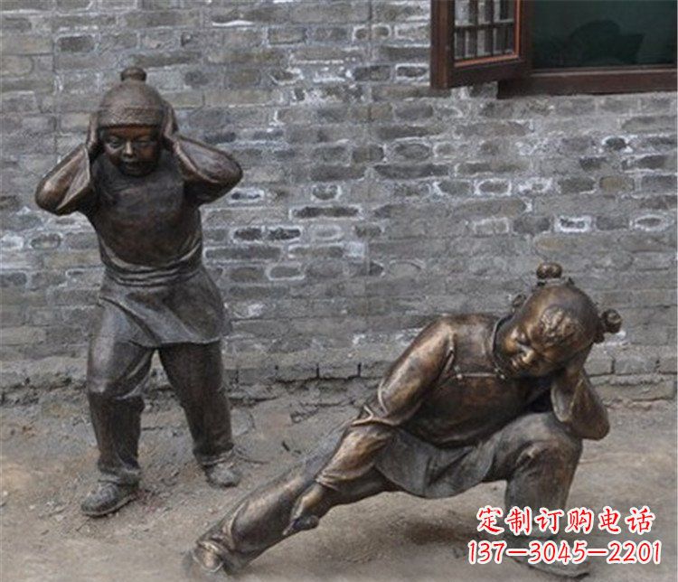 河南儿童放鞭炮公园景观雕塑