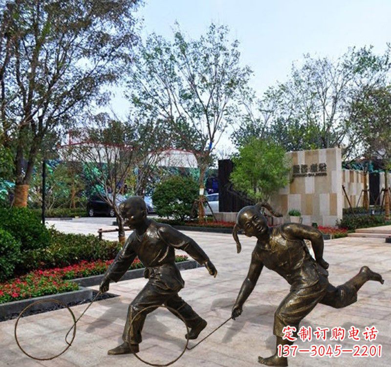 河南铜雕塑为孩子带来欢乐