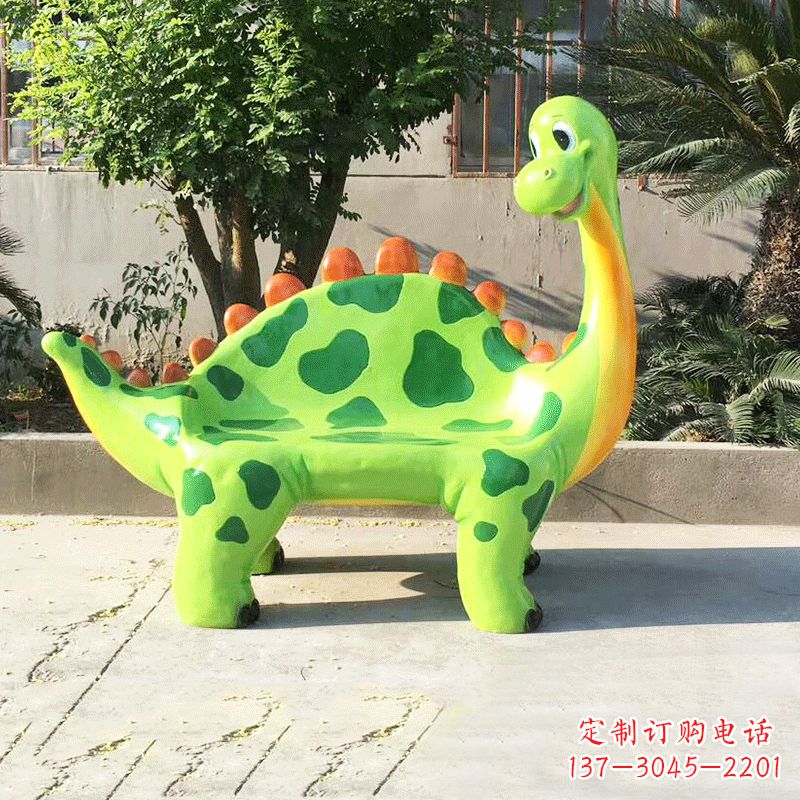 河南玻璃钢恐龙雕塑座椅