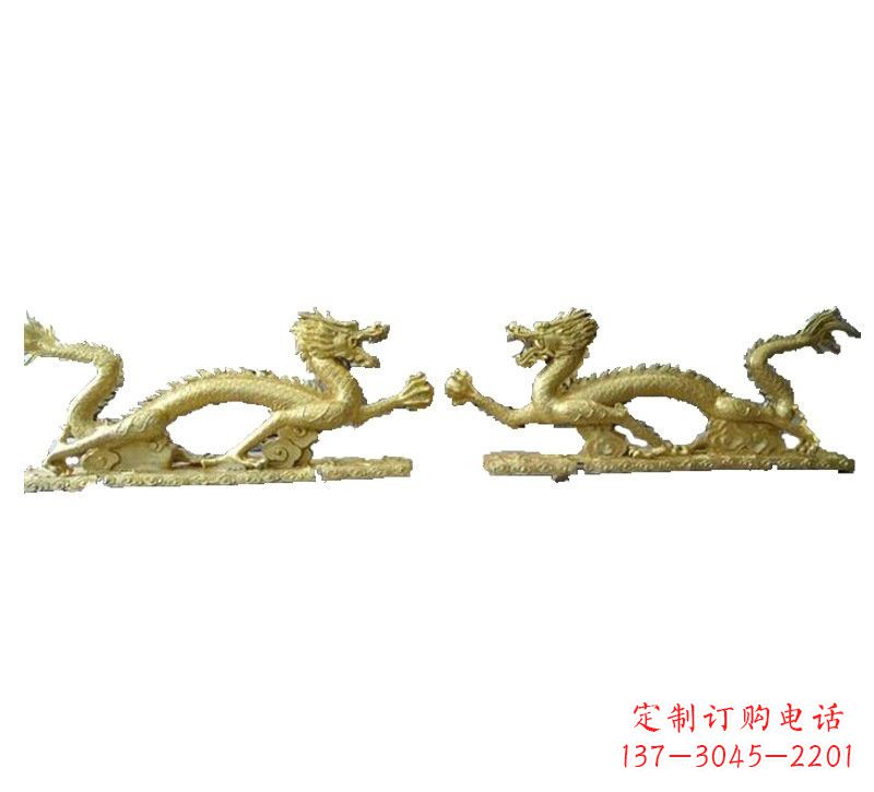 河南二龙戏珠铸铜雕塑