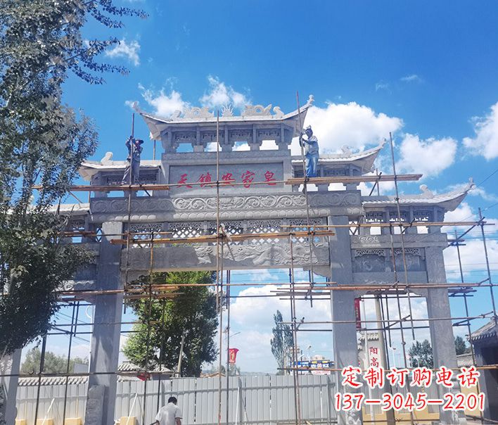 河南牌坊雕塑品质精湛、精致耐看