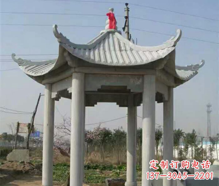 河南典雅的仿古凉亭石雕