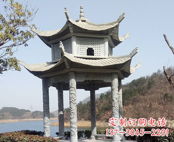 河南古典凉亭石雕