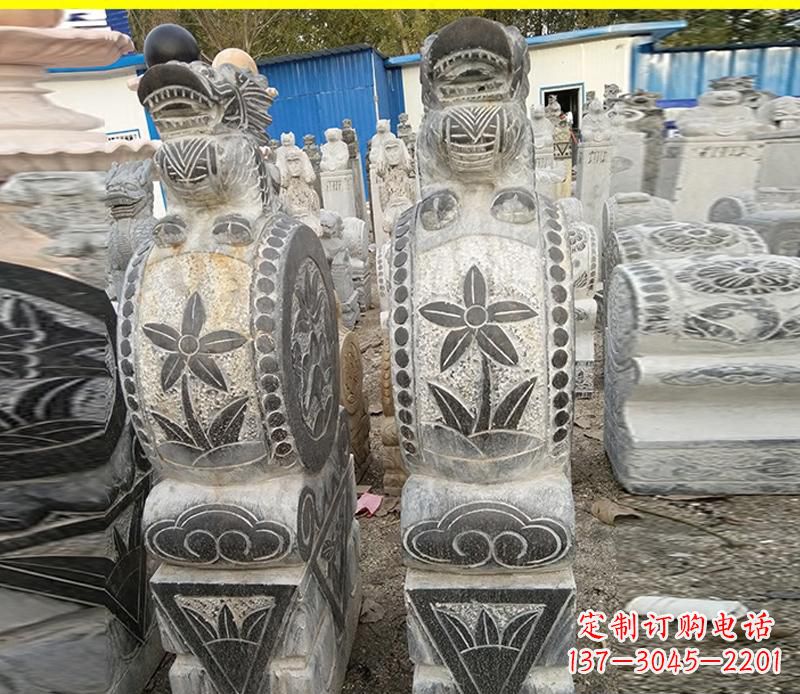 河南仿古石门墩雕塑,传承历史文化