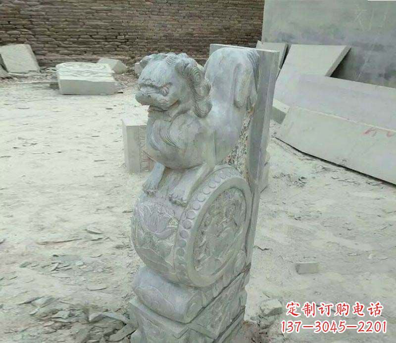 河南精美石门墩雕塑,缔造绝色佳作