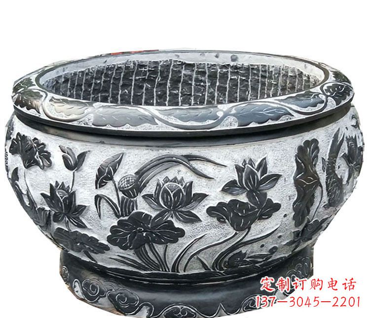 河南仿古庭院花盆雕塑