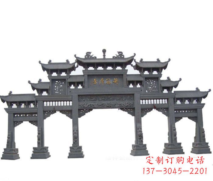 河南产品名称仿古牌坊石雕