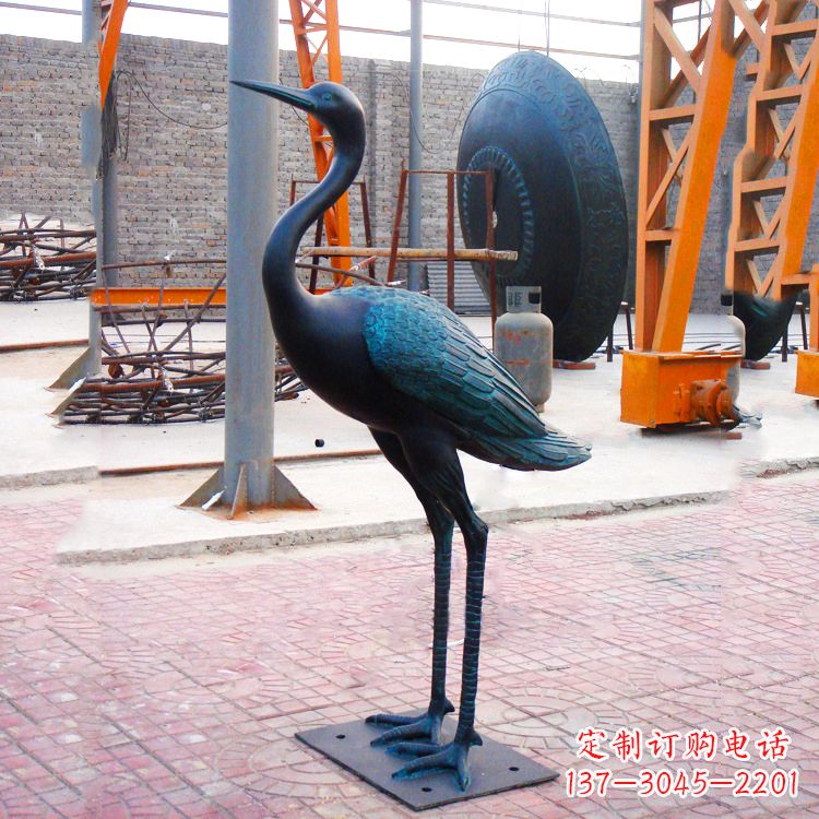 河南仿古仙鹤雕塑
