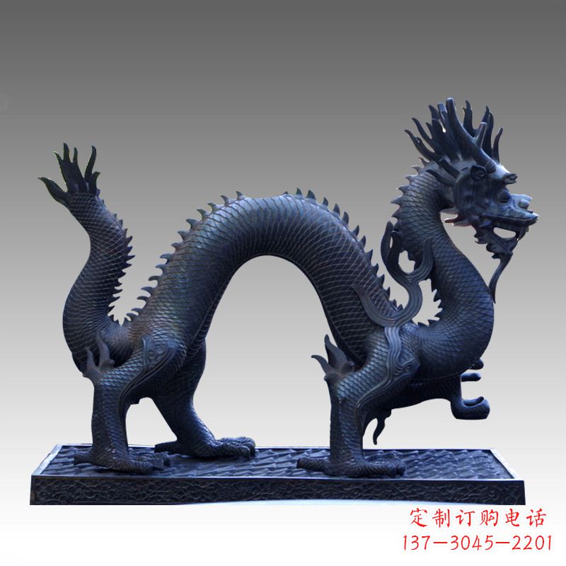 河南古典风格神龙铜雕