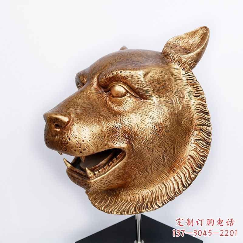 河南玻璃钢雕刻虎头