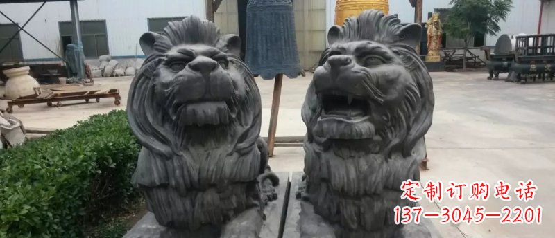 河南玻璃钢狮子雕塑
